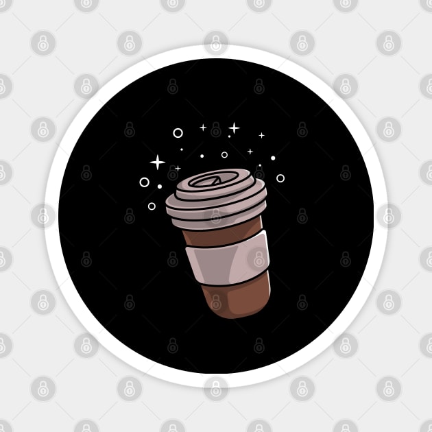 coffee cup cartoon Magnet by garistipis